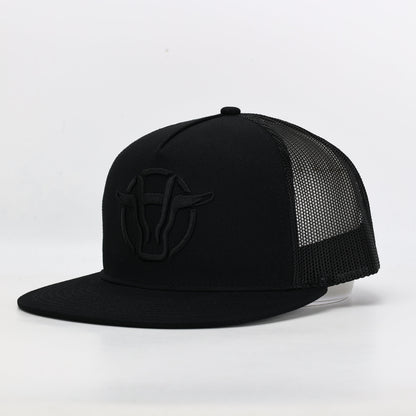 Black / Black Hooked Up Trucker