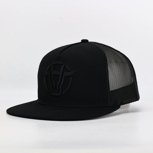 Black / Black Hooked Up Trucker