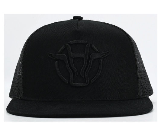 Black / Black Hooked Up Trucker