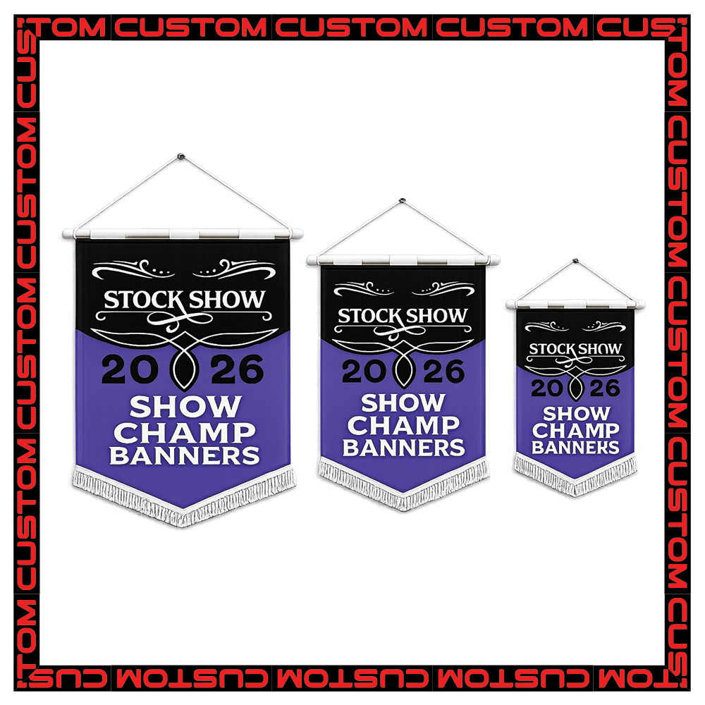 Custom Show Champ Banners