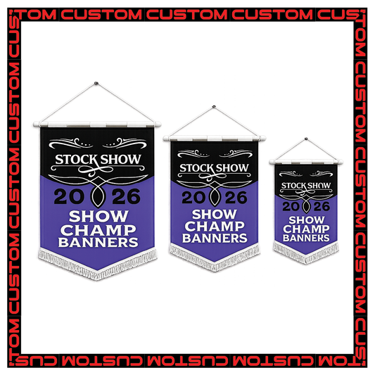 Custom Show Champ Banners
