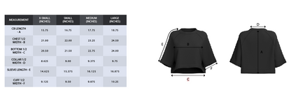 Ladies Rodeo Royale Oversize Crop Jersey Tee