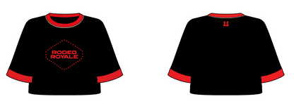 Ladies Rodeo Royale Oversize Crop Jersey Tee