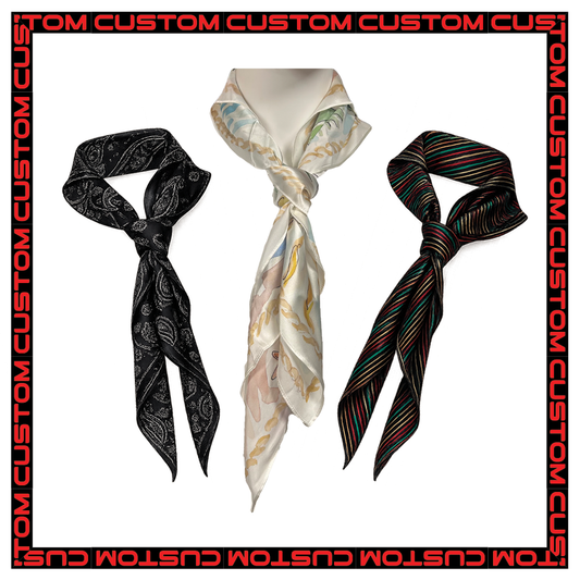 Custom Bulk 100% Silk Wild Rags